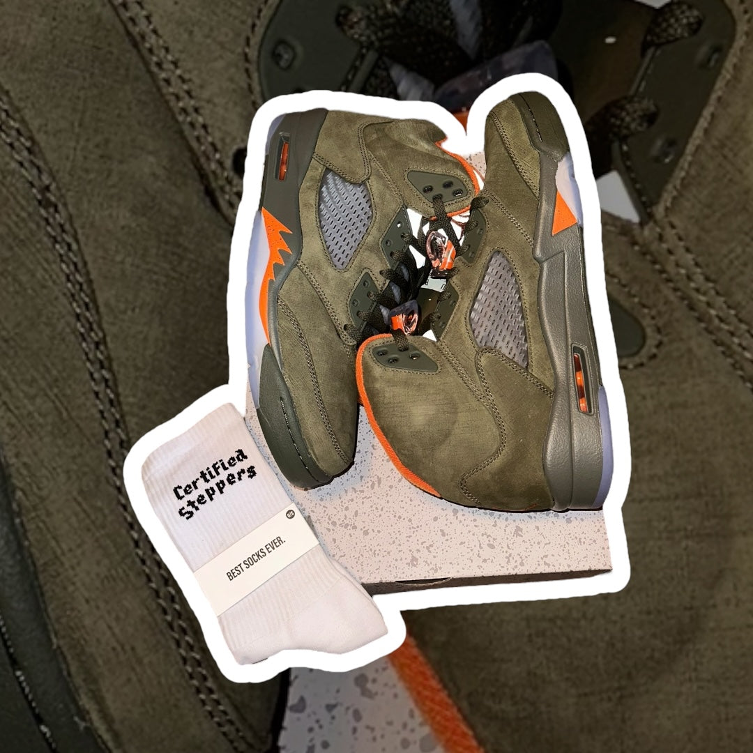 Used Jordan 5 Olive