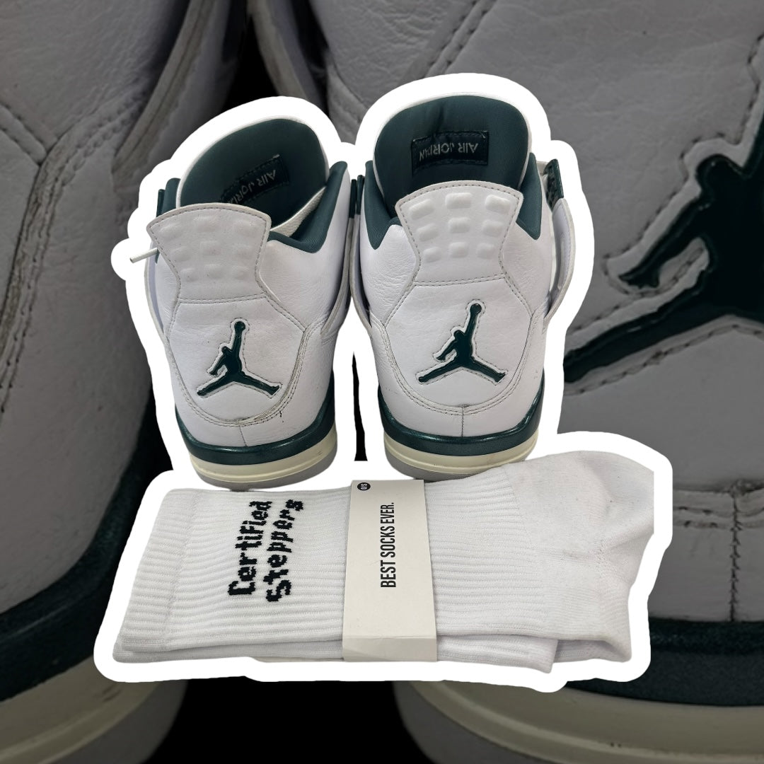 Used Jordan 4 Oxidized Green