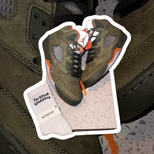 Used Jordan 5 Olive