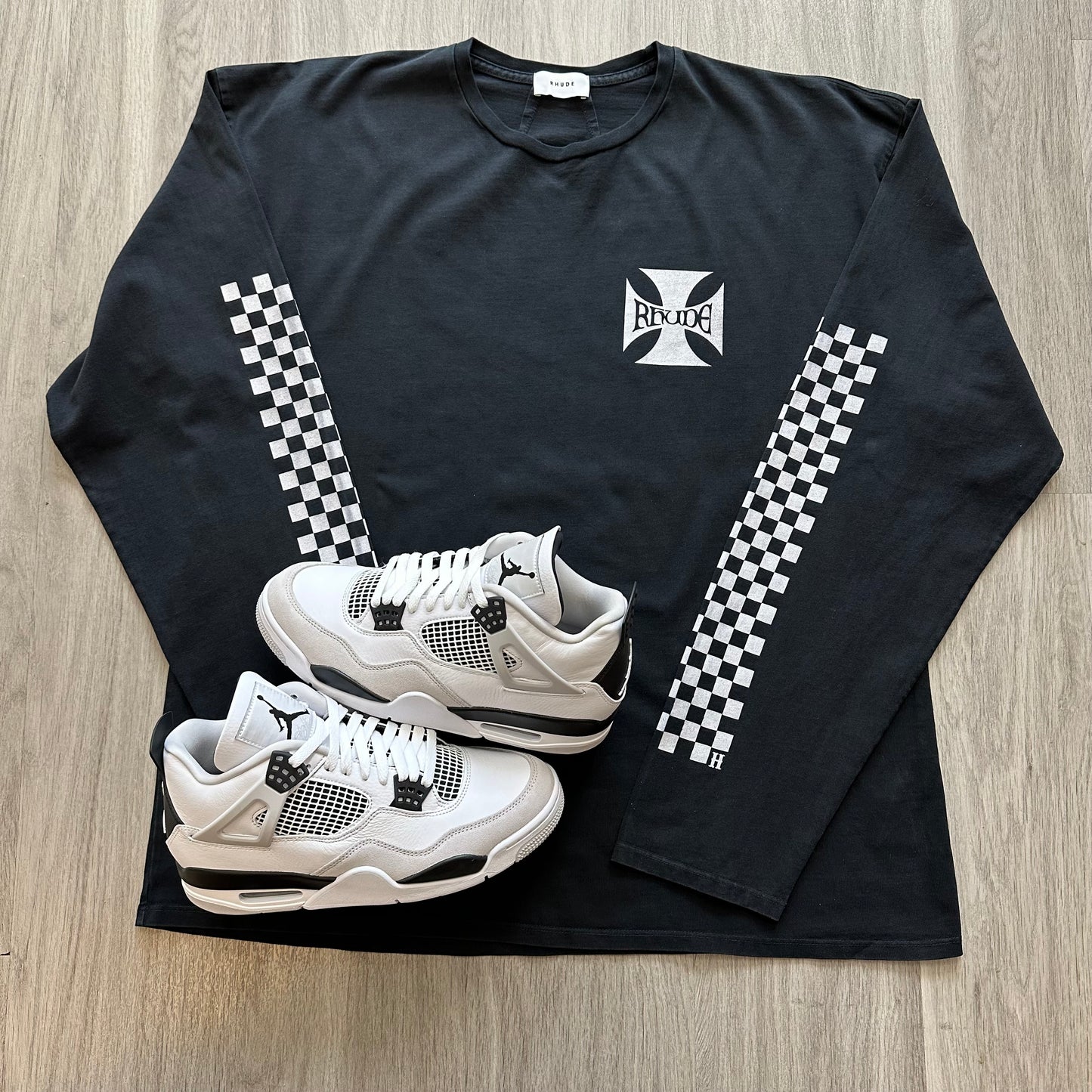 Rhude Classic Checker LS Tee